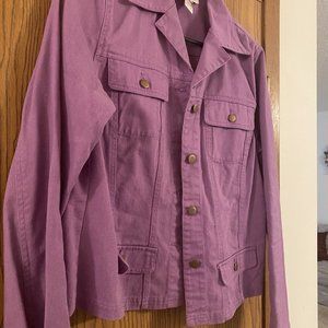 Purple jeans jacket